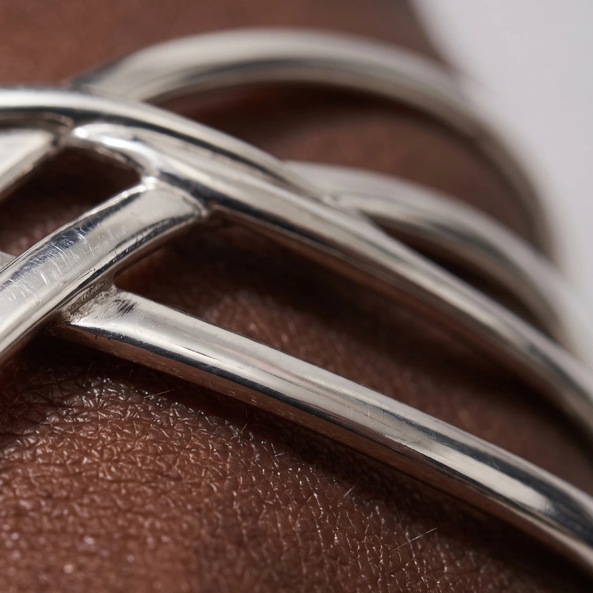 Brazalete Plateado Onda