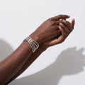 Brazalete Plateado Onda