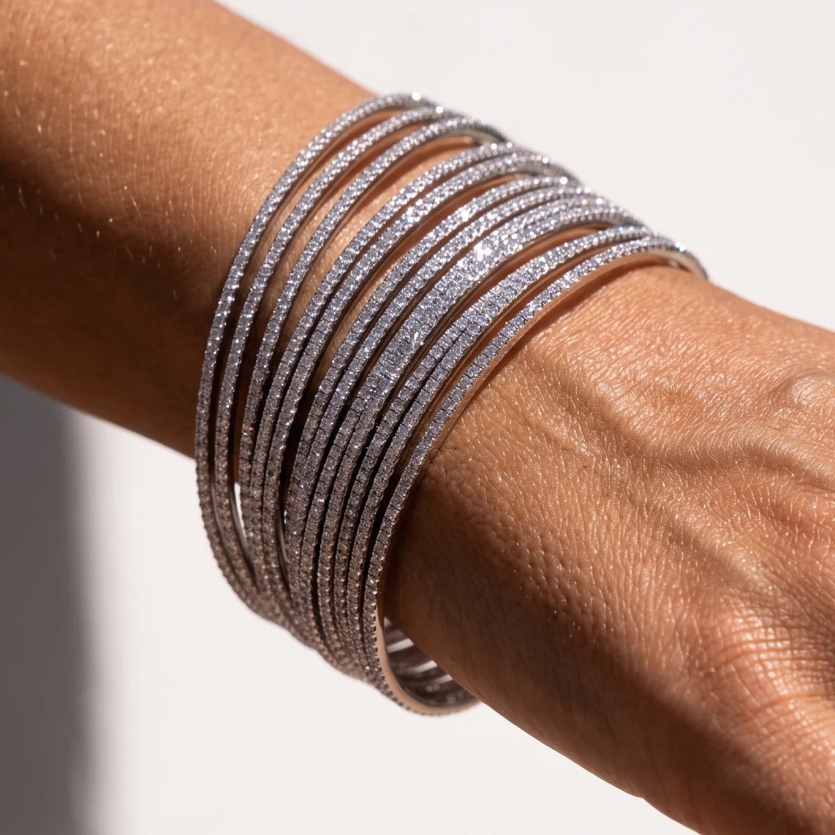 Brazalete Plateado Espiral