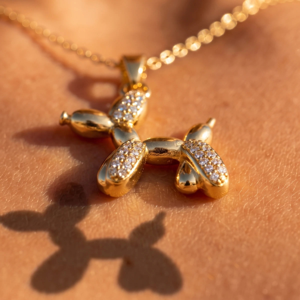 Collar Dorado Perro Globo