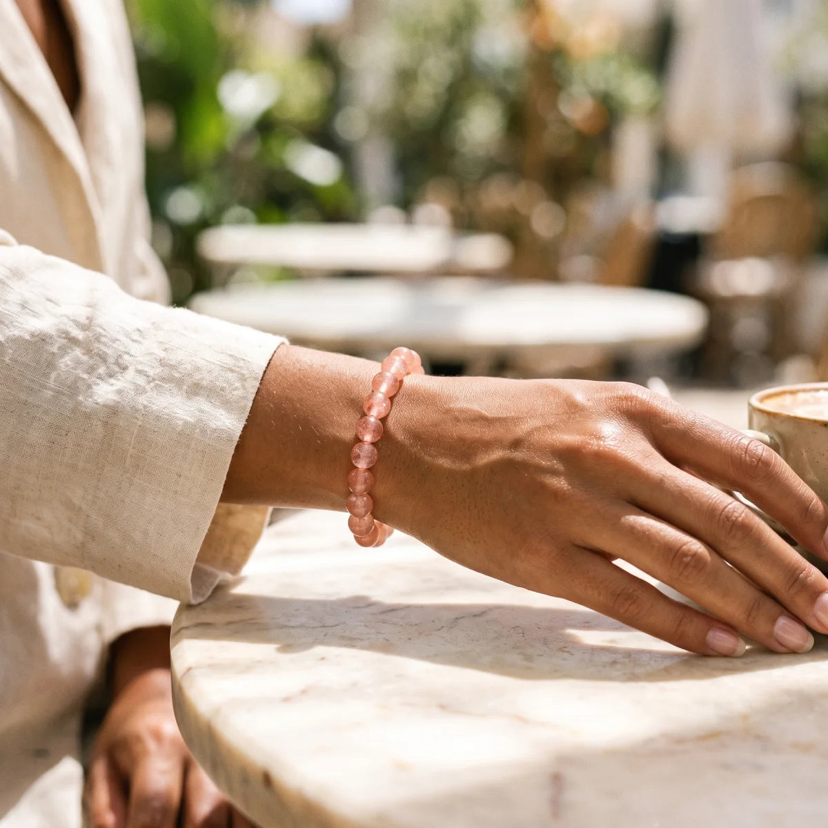 Pulsera Cuarzo Rosa